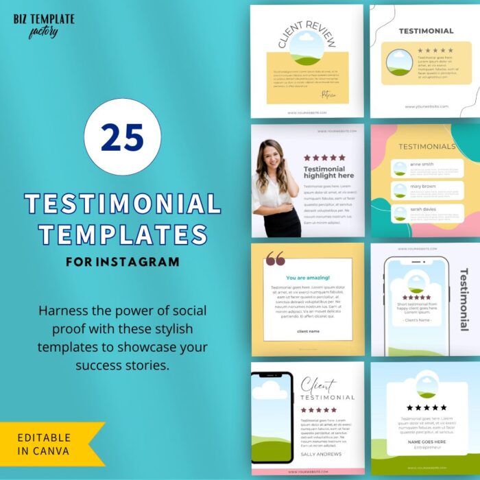 25 Testimonial Templates for Instagram