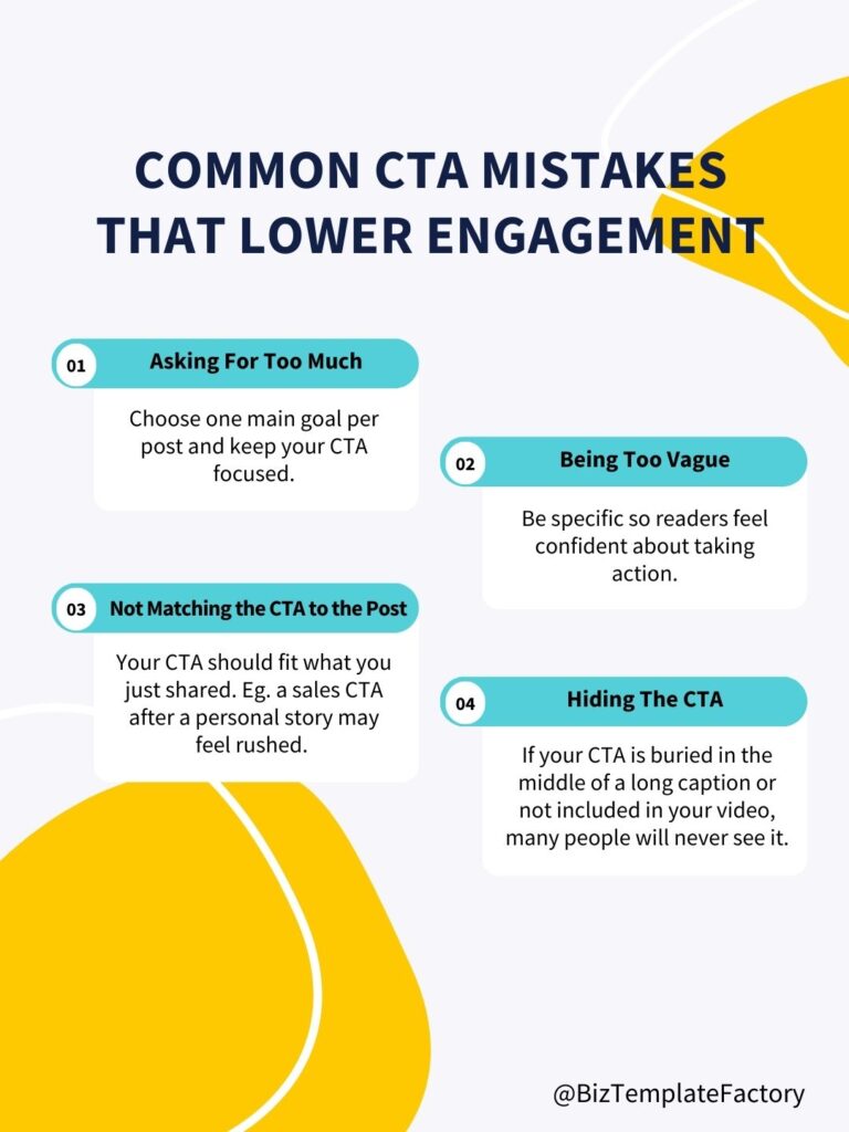 Common CTA mistakes that lower engagement